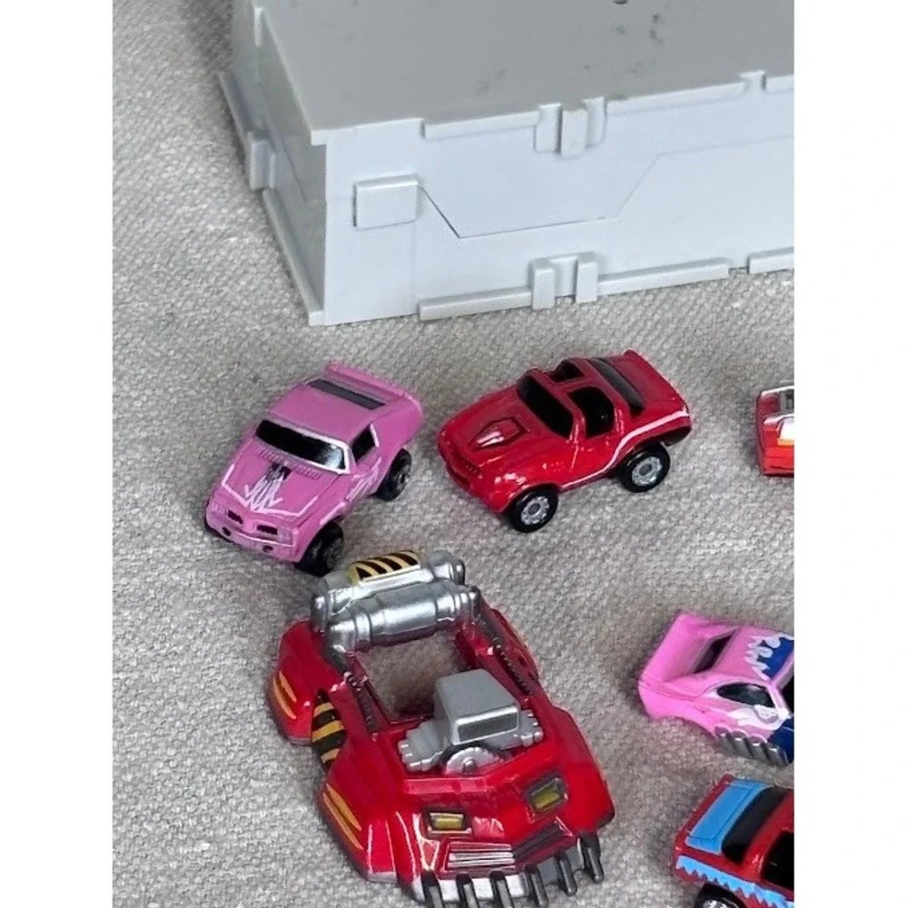 Micro Machines Lot‎ 8 Cars w/ Parts & Gray Case Vintage Galoob Vehicles